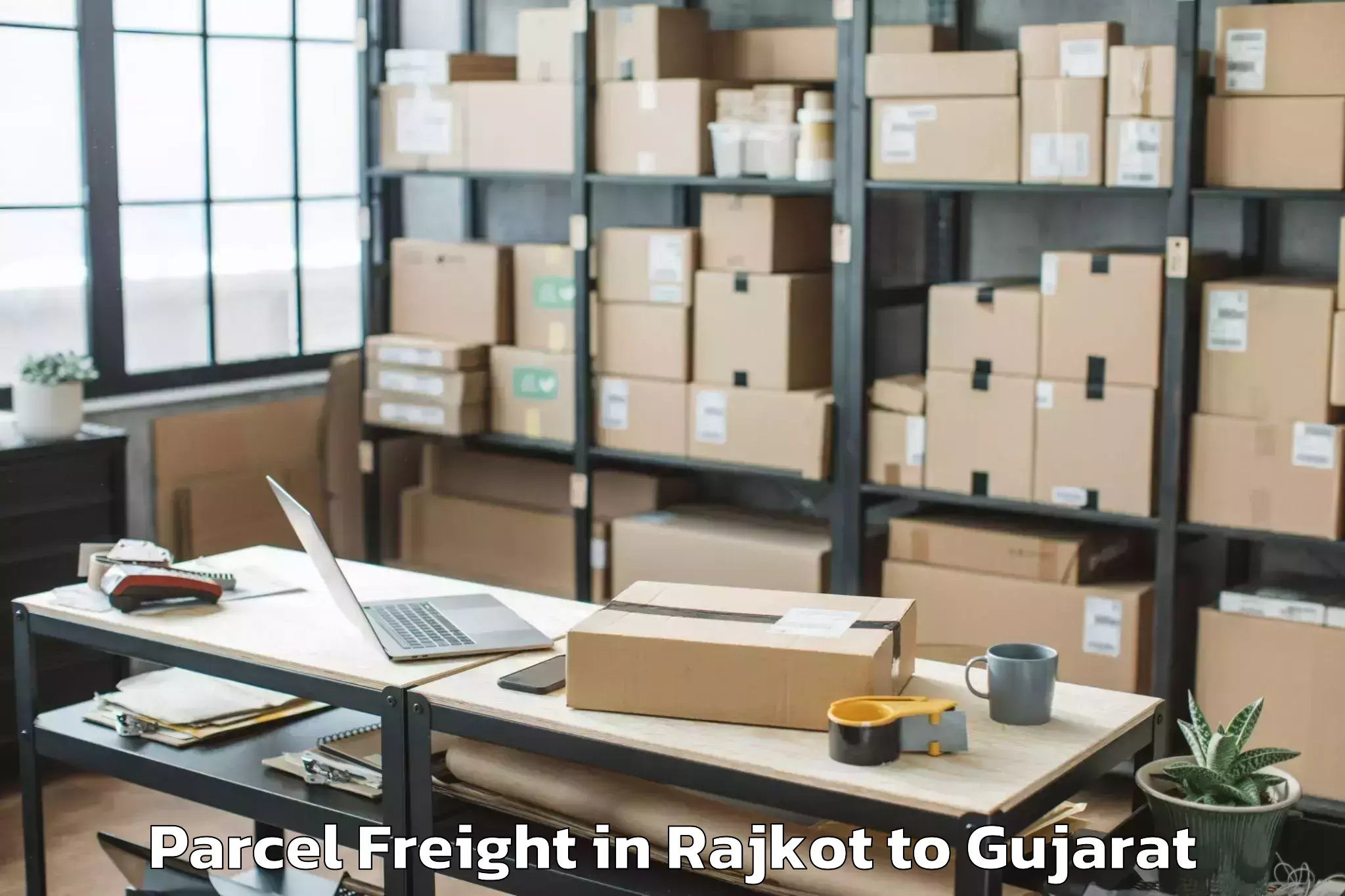 Book Rajkot to Valia Parcel Freight